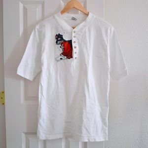 Vintage Disney lady and the tramp Henley shirt